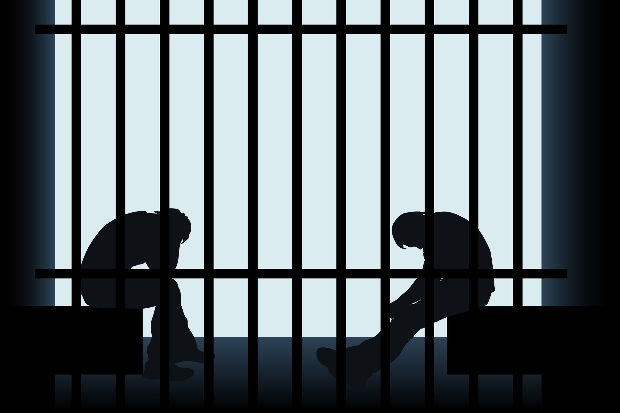 Silhouette of prisoners regarding the Mission Institution inmate class action lawsuit filed over CSC's response to the COVID-19 pandemic 