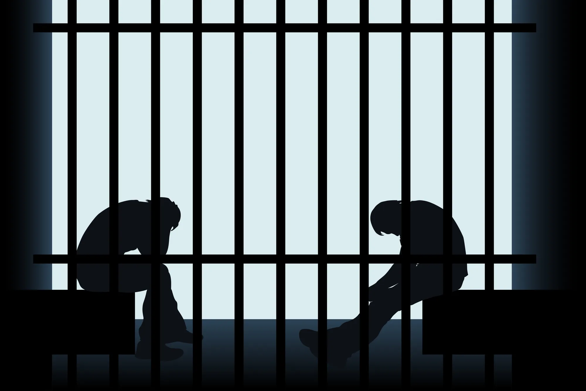 Silhouette of prisoners regarding the Mission Institution inmate class action lawsuit filed over CSC's response to the COVID-19 pandemic 