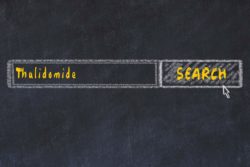 Thalidomide search regarding the class action settlement approved for those born deformed after their mother took the drug 
