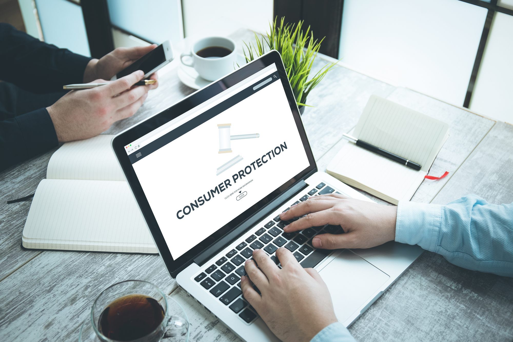 person searching for consumer protection regarding information on how consumer law protects your rights