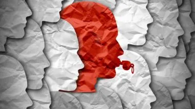 Red paper head blowing whistle regarding information on whistleblowers' protection in Canada
