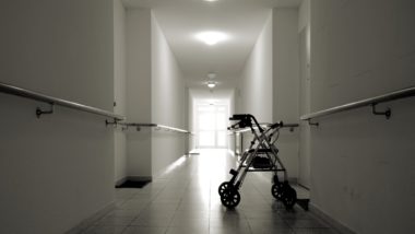 A Nursing home corridor regarding the Woodbridge Vista Care Community class action lawsuit filed against the long-term care home operators