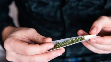 consumer rolling cannabis joint amid THC dosage uncertainty