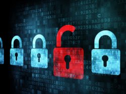 Open red lock as consumer data breached 