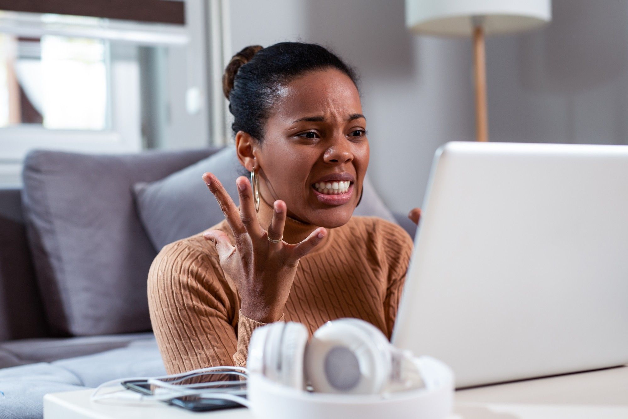 Frustrated woman regarding information on what to do if oyur LTD benefits get revoked 