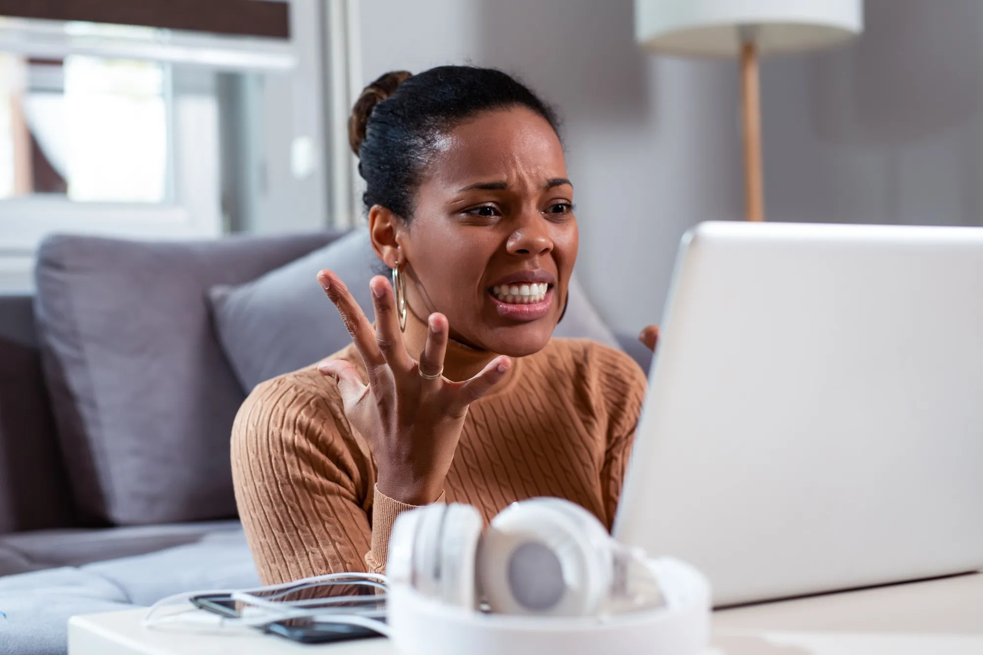 Frustrated woman regarding information on what to do if oyur LTD benefits get revoked