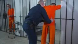officer patting down prisoner regarding the illegal strip search class action lawsuit filed