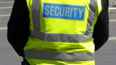 shot of a security guard regarding the security guard class action lawsuit settlement reached