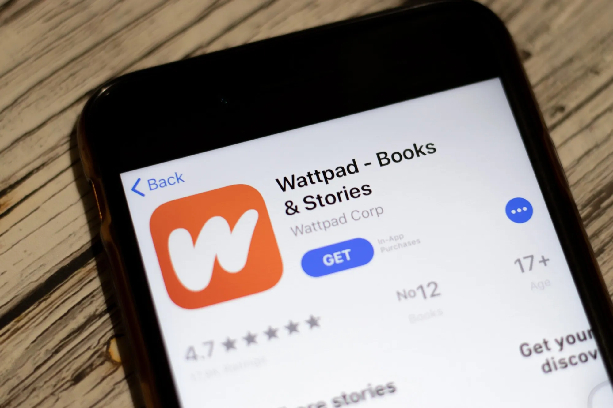 Wattpad app regarding the massive data breach