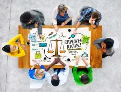 Employees discussing employee rights regarding information on Employees rights for Disability Benefits in Canada