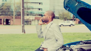 Man having car trouble regarding the Transport Canada vehicle recall