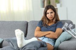 upset person regarding information on how private long term disability insurance works