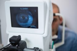 Vision test regarding the Elmiron vision damage class action lawsuit 