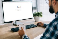 Person searching Google regarding the data collection class action lawsuit 