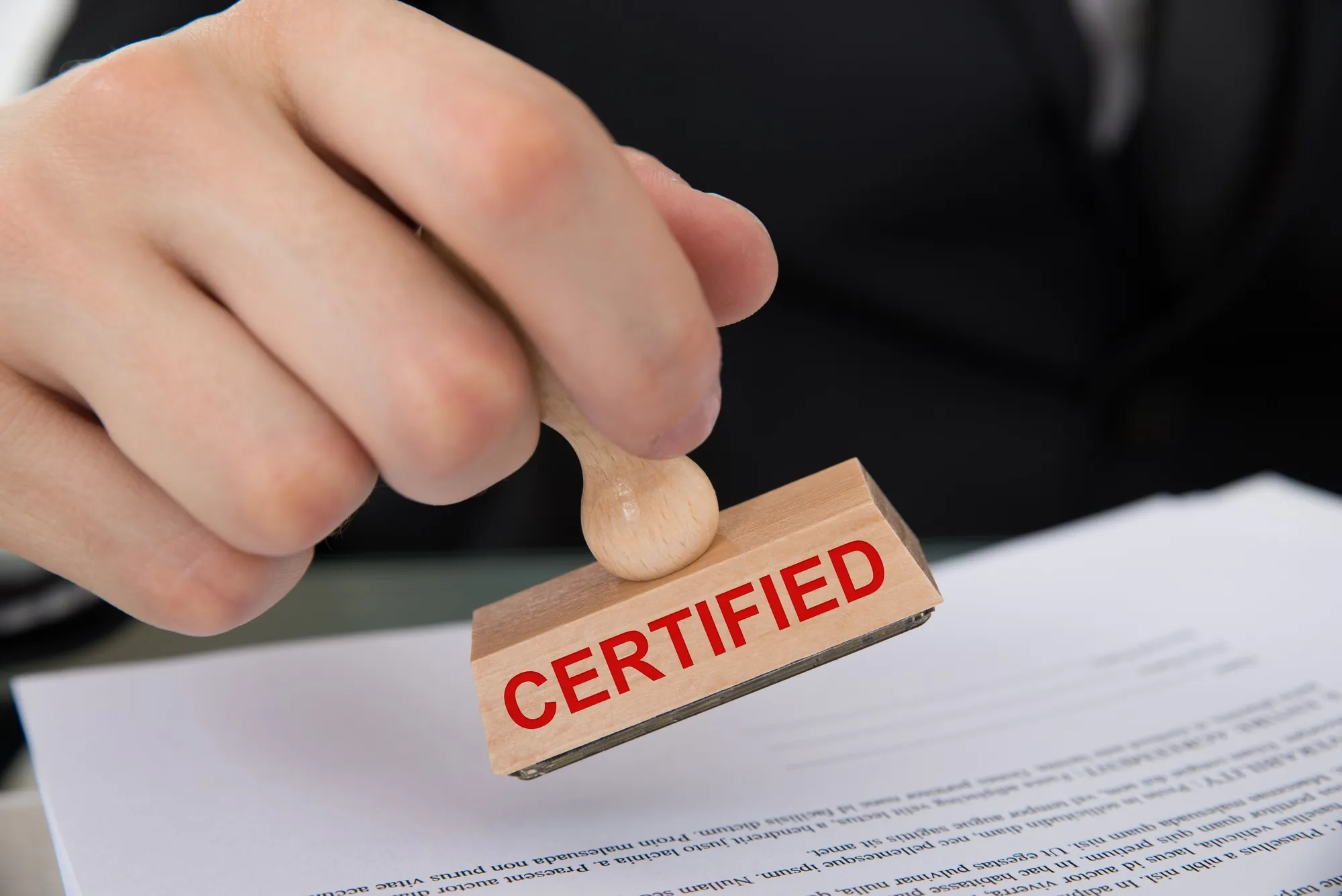 Certified stamp regarding the First Nation Band class action lawsuit 