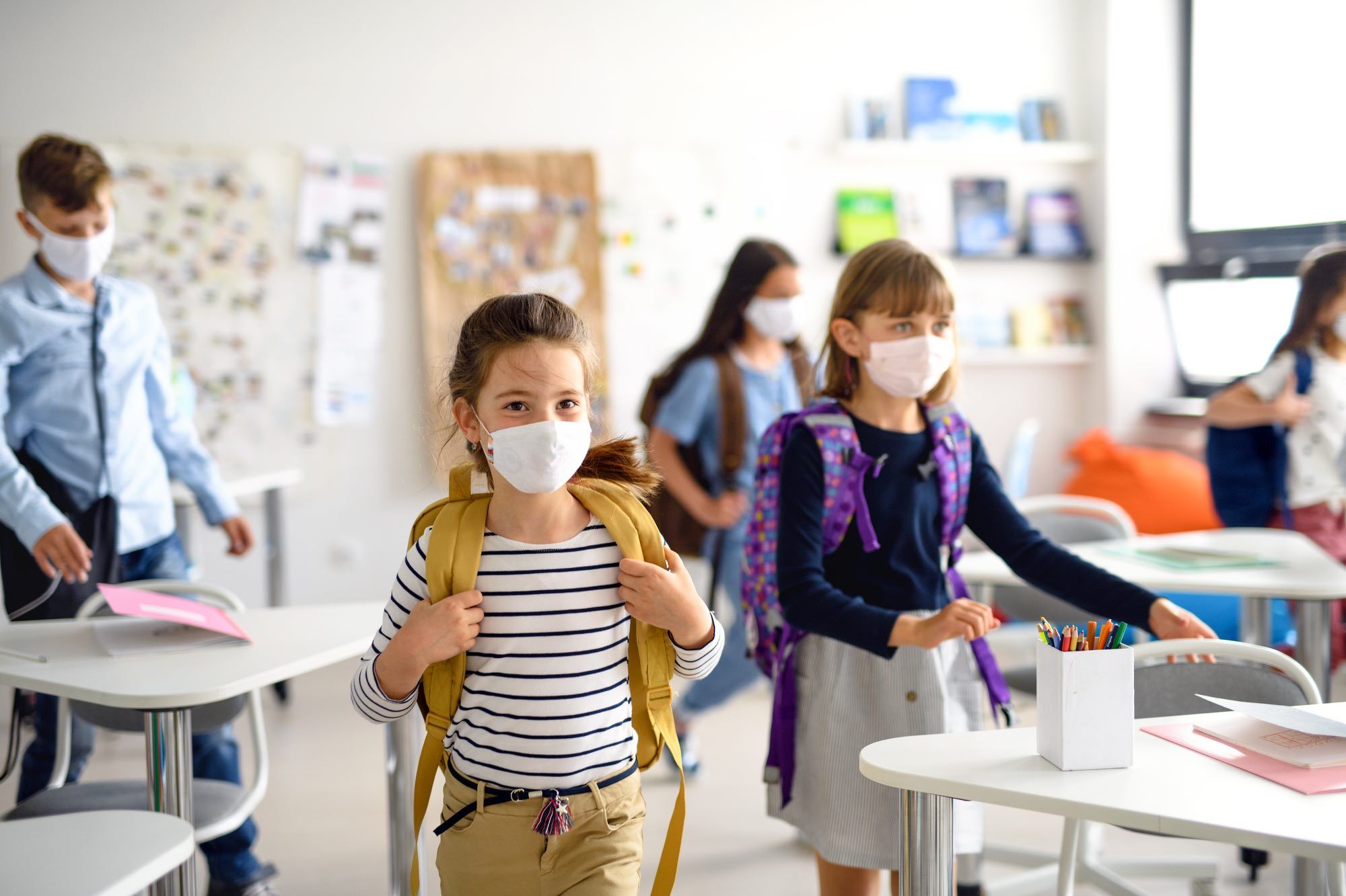 children in school during covid-19