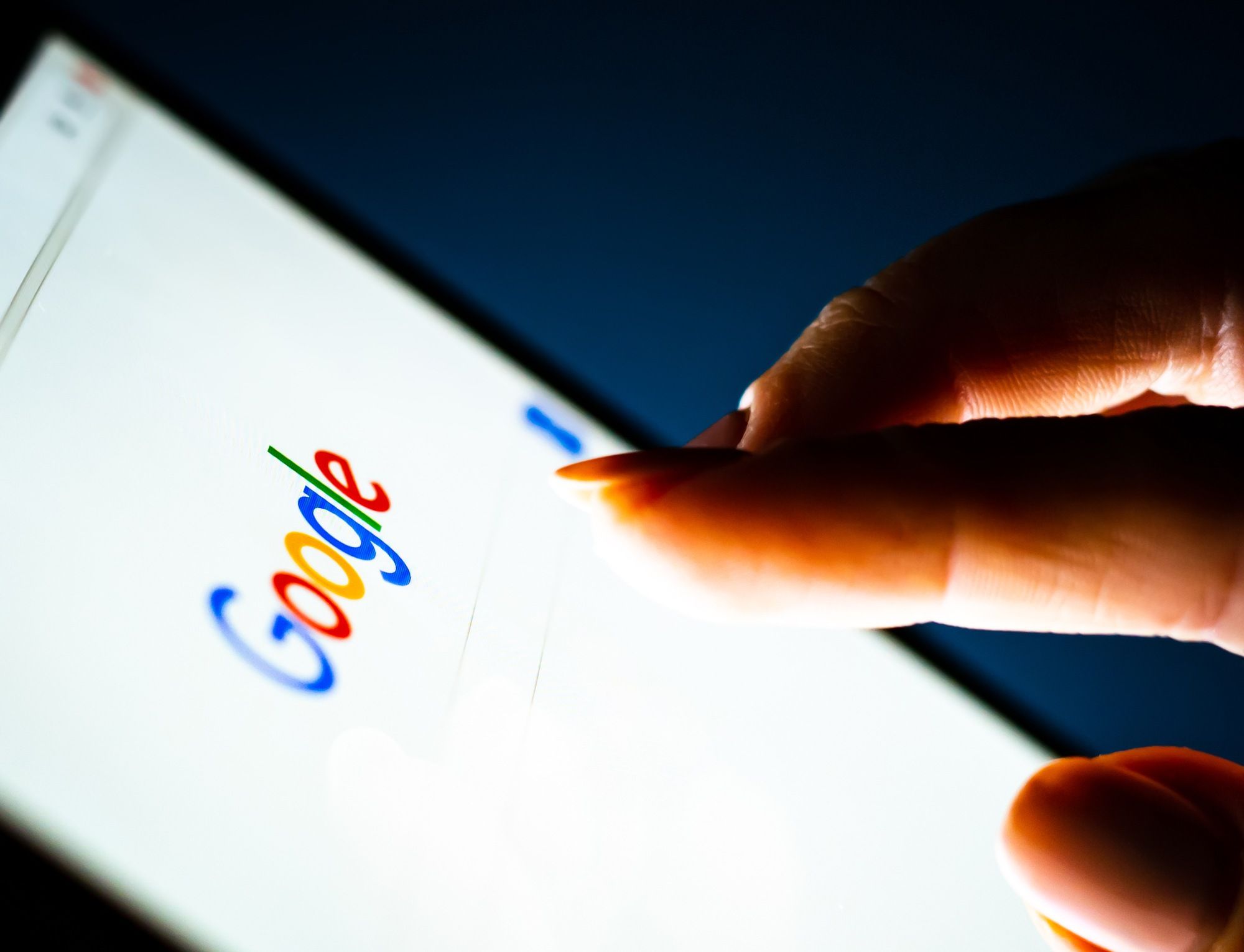 Google on a tablet regarding the Google collecting data privacy violation class action lawsuit 