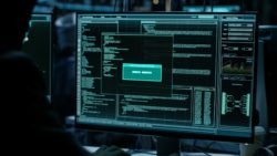 hacker on computer