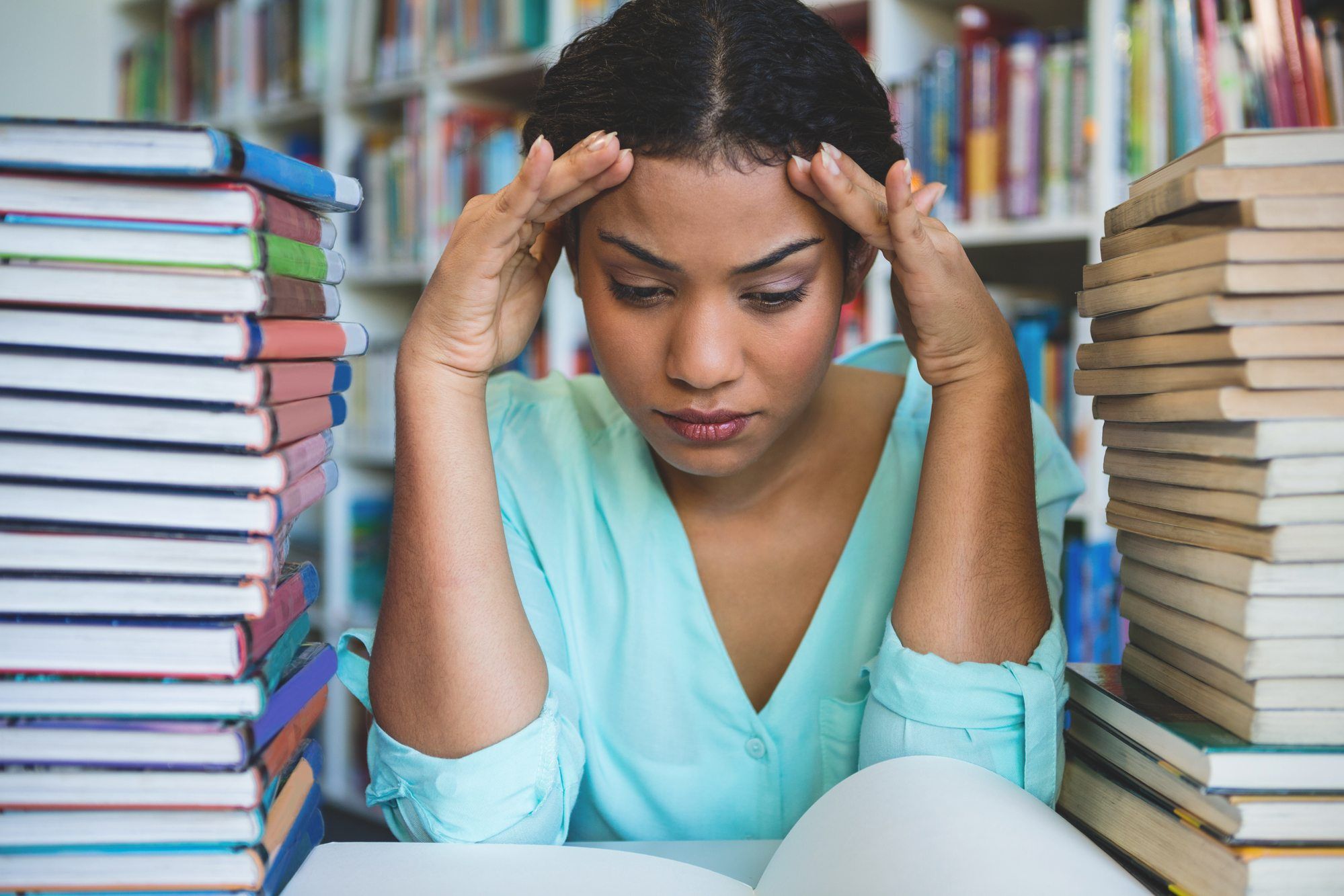 Stressed student regarding the Inclusive Access class action lawsuit