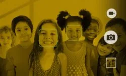 Children's faces being recognized regarding the Clearview AI class action lawsuit filed