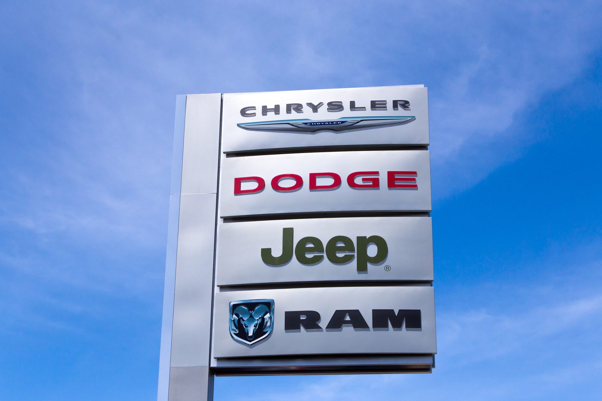 FCA sign as cars afflicted with defects
