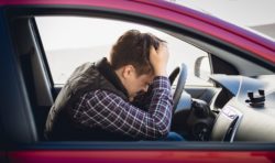 man in defective Chrisler