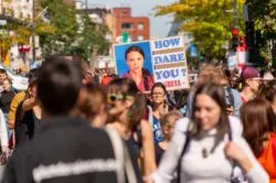Climate change protest regarding the judge throwing out the Teens' climate change lawsuit