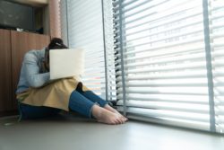 Stressed out business owner regarding Northbridge insurance denying business interruption claims 