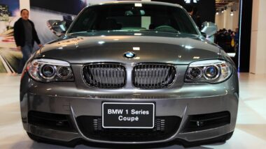 A BMW Series 1 is seen in a showroom - BMW Canada