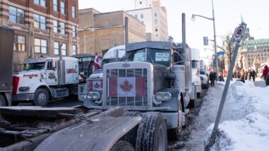 Trucks and other vehicles from all over the country converging in the nation’s capital to join "Freedom Convoy"