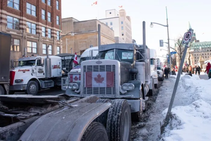Trucks and other vehicles from all over the country converging in the nation’s capital to join "Freedom Convoy"