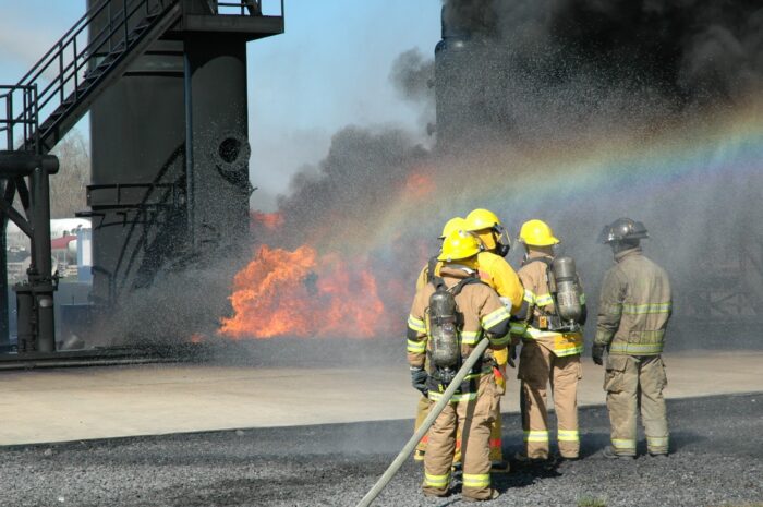 Rainbow in the fire