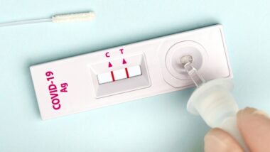antigen pcr express test macro. The test showed a positive result
