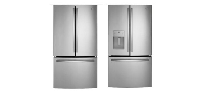 Photo of GE refrigerator. 