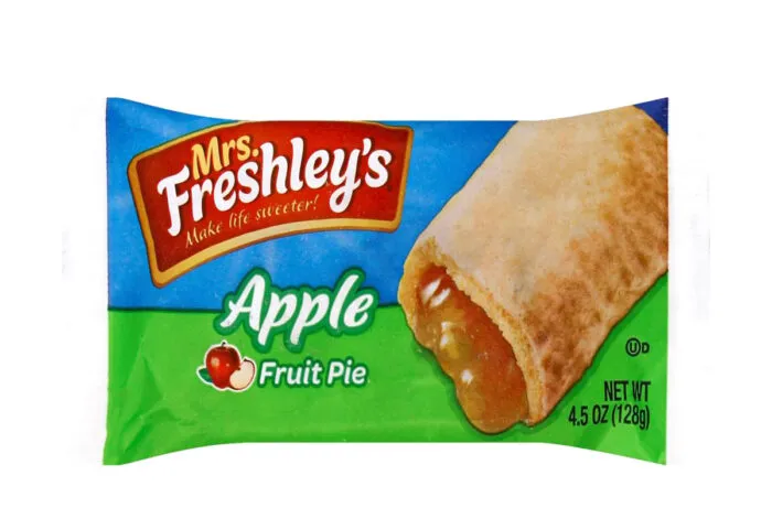 Product photo of recalled Mrs. Freshleys Apple Fruit Pies.