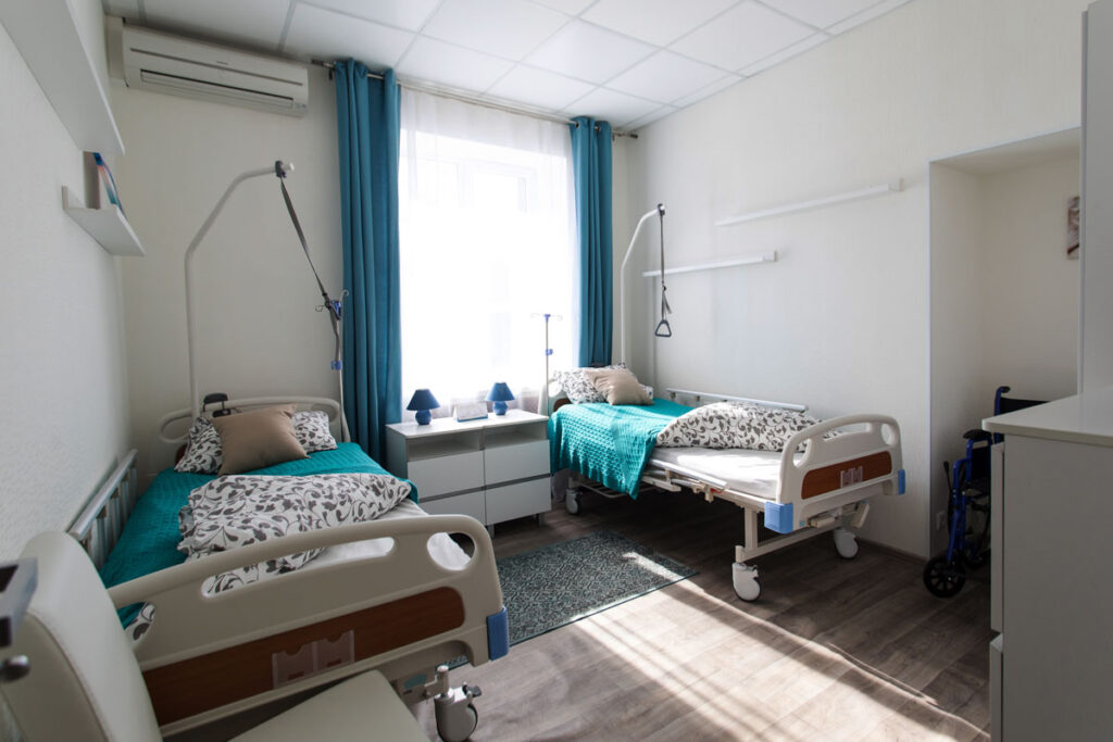 Interior of a nursing home.