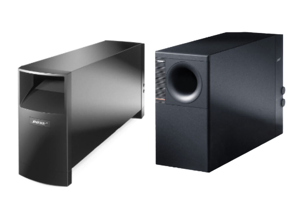 Product photo of recalled bass module by Bose, representing the Bose bass module recall.