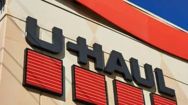 Close up of U-Haul signage, representing the U-Haul data breach.