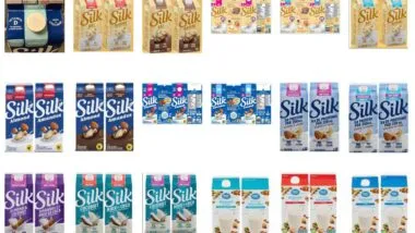 Product photo of products involved in the listeria contamination story, representing the Silk and Great Value class action.