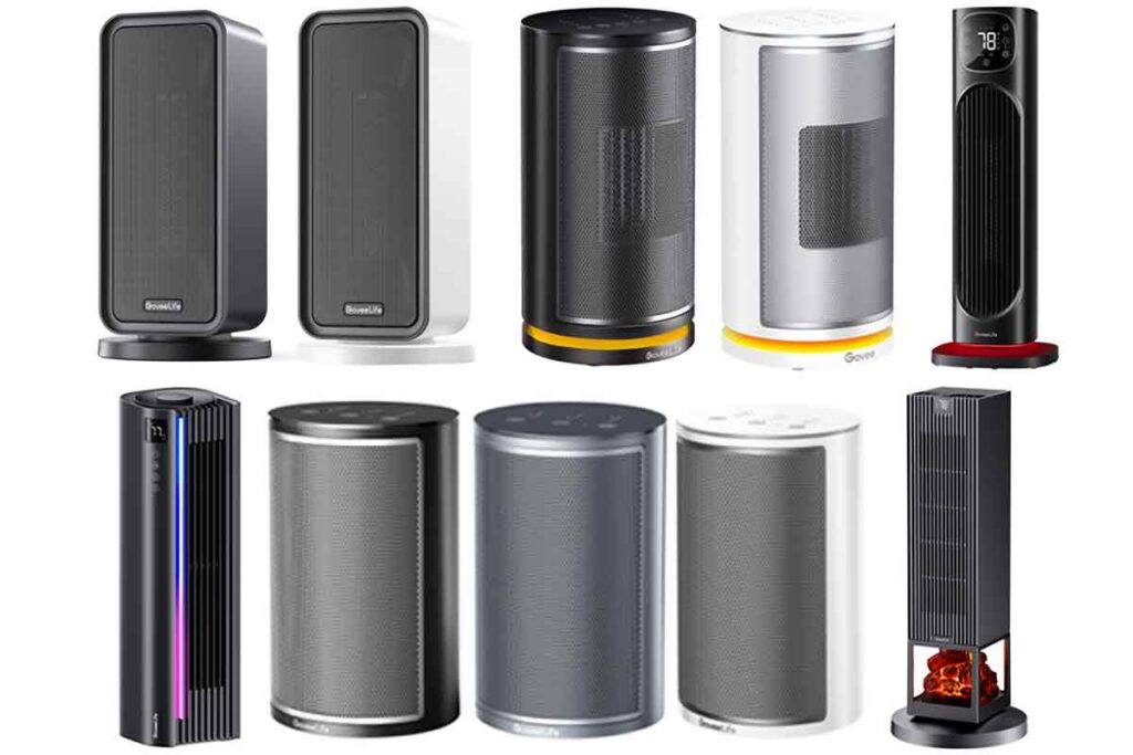 Product photos of recalled heaters, representing GoveeLife space heater recall.