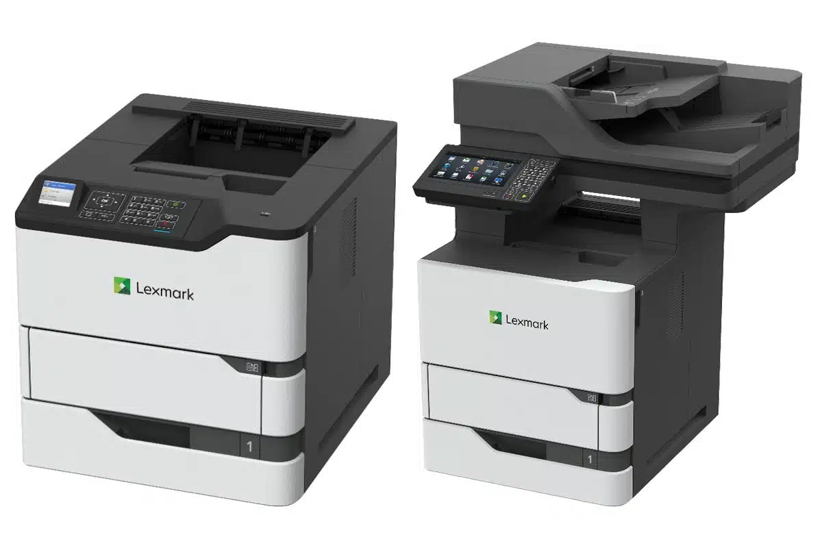 Product photo of recalled printers, representing the Lexmark recall.