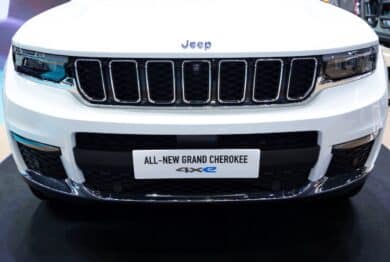 Jeep Cherokee on display