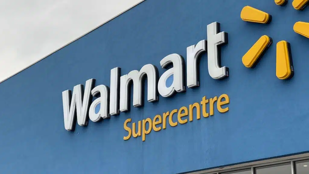An outside shot for a Walmart store in Mississauga,Ontario, Canada