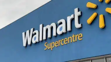 An outside shot for a Walmart store in Mississauga,Ontario, Canada