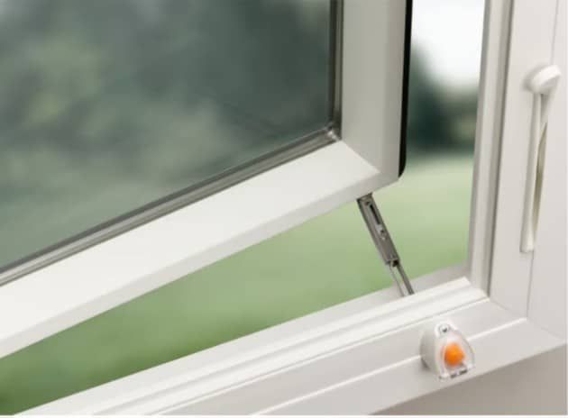 Recalled window opening control device installed on 100 Series casement windows